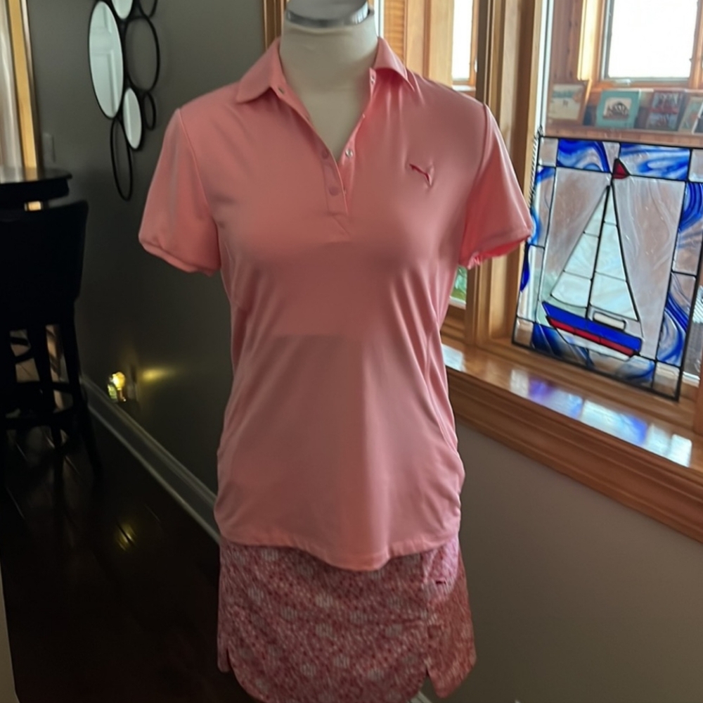 Puma Women's Pink Tennis And Golf 2 Piece Set Outfit